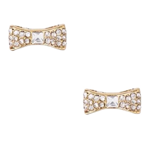 kate spade Jewelry - Kate Spade “Ready Set Bow” Pave Stud Earrings (NWT)